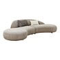 Venice Sofa - Sofa med 2 puder, chenille, natur, HN1256