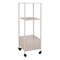 Torres Metalvogn - Metalvogn, stål, sand, 3 hylder 35x35x106 cm