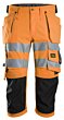 Snickers High-Vis stretch piratbukser med hylsterlommer, klasse 1/2 6138