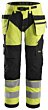 Snickers High-Vis arbejdsbukser+ med hylsterlommer, klasse 2 6932