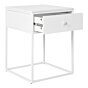 Vita Hjørnebord - Hjørnebord, 1 skuffe, hvid, hvidt stel 40x40x55 cm