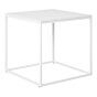 Vita Hjørnebord - Hjørnebord, hvid, hvidt stel 45x45x45 cm