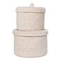 Sebal Kurve - Kurve, bomuld, beige, sæt af 2