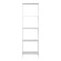 Vita Reol - Reol, 5 hylder, hvid, hvidt stel 51x36x170 cm