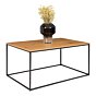 Vita Sofabord - Sofabord, egetræslook, sort stel 90x60x45 cm