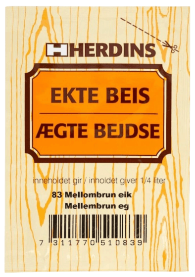 Ægte bejdse/Pulverbejdse - 12 gram - fås i flere farver