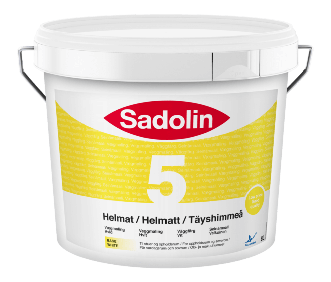 Sadolin Helmat Vægmaling glans 5 - 8 Liter
