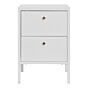 Dalby Kommode - Kommode, 2 skuffer, stål, hvid 40x40x59,5 cm