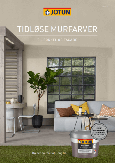 Jotun Tidløse Murfarver farvekort - til sokkel og facade