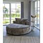 Cairo Daybed - Daybed med 2 puder i chenille, rund, natur, HN1251