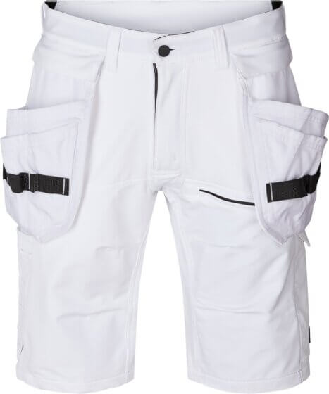 Kansas Evolve Stretch Håndværkershorts - Hvid - C44