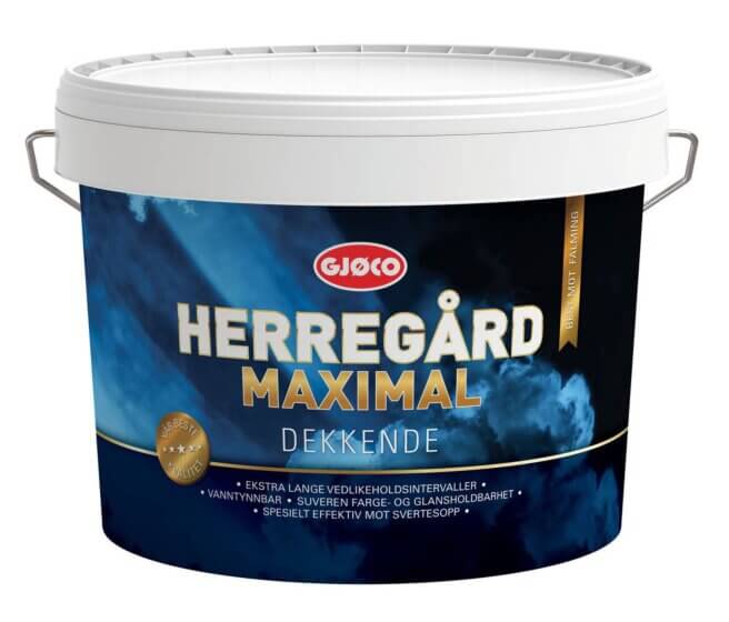 Gjøco Herregård Maximal Dækkende Træbeskyttelse, Lyse Farver
