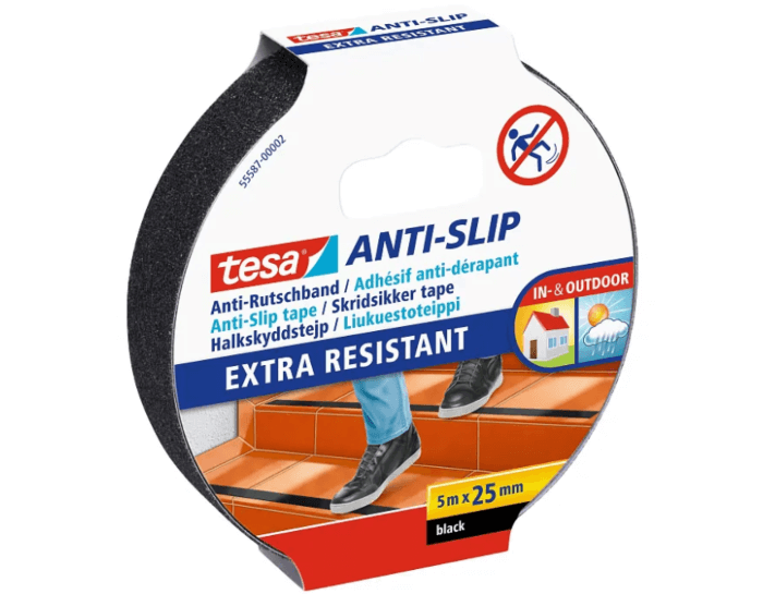Tesa Anti-slip - skridsikker tape - sort