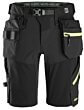 Snickers FlexiWork, softshell stretch arbejdsshorts+ med hylsterlommer 6140