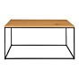 Vita Sofabord - Sofabord, egetræslook, sort stel 90x60x45 cm