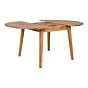 Metz Spisebord - Spisebord, olieret eg, indbygget tillægsplade med butterfly funktion ø118x118-158x75 cm