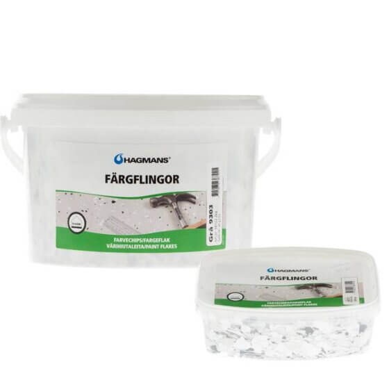 Hagmans Farvechips Fin, Grå/sort 9303, 0.5 kg. 