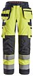Snickers ProtecWork, High-Vis arbejdsbukser med hylsterlommer og ens lårlommer, klasse 2 6261